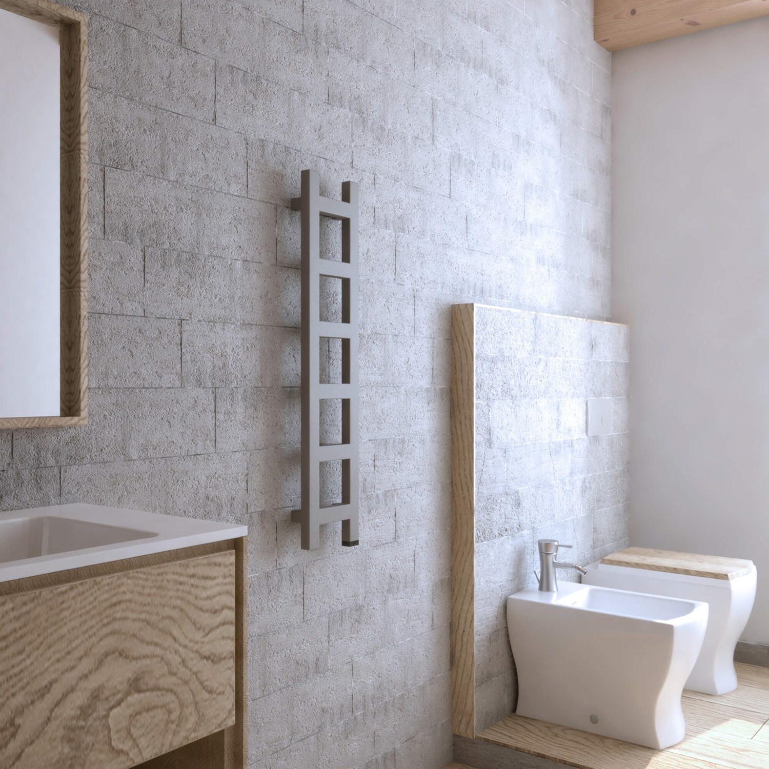 Thin bathroom radiators top